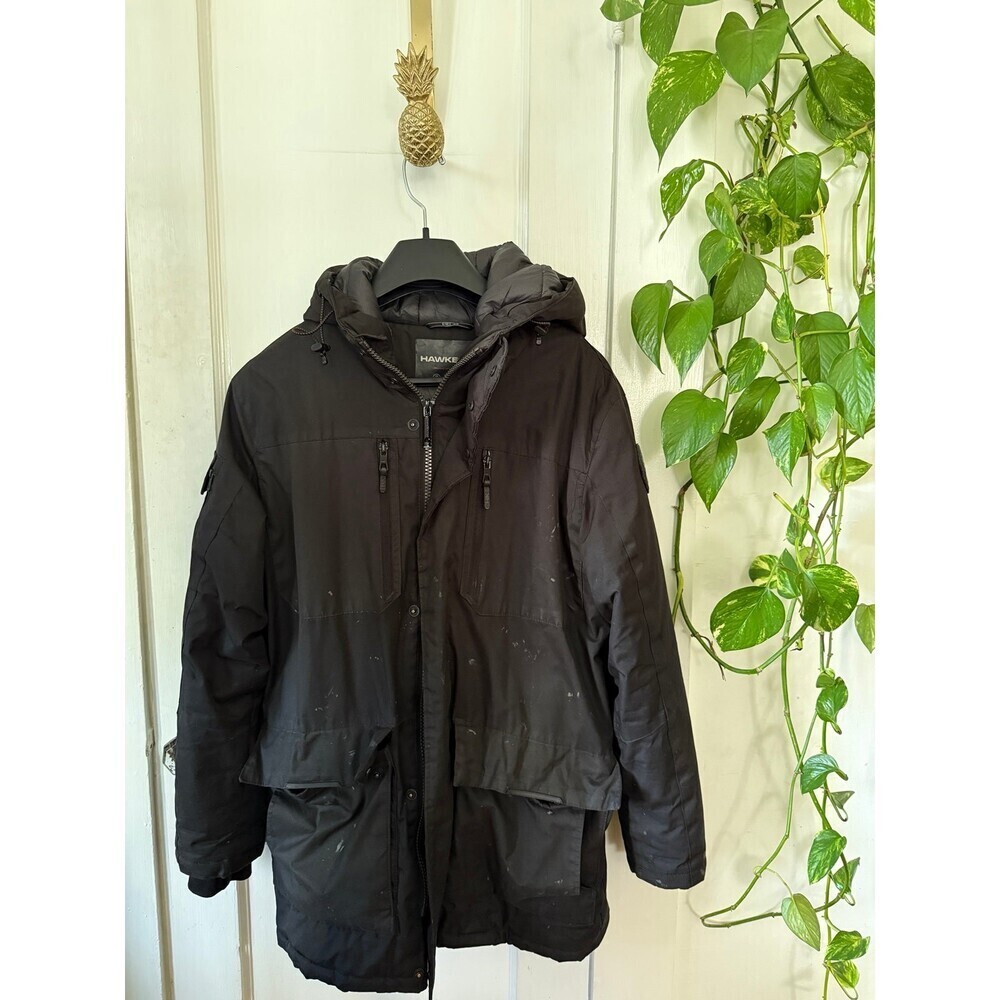 HAWKE & co men’s size small black winter jacket